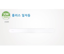 플러스 일자등 (30W/주광색)